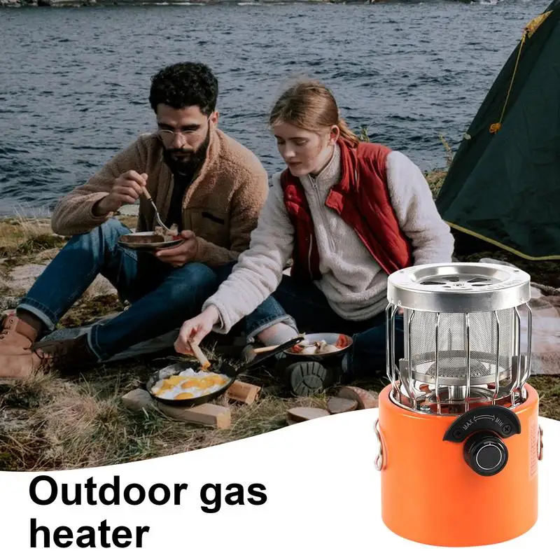 

Mini Camping Heater Rustproof Stainless Steel Outdoor Heater Energy Saving Stove with Low Noise for Hiking Fishing Camping