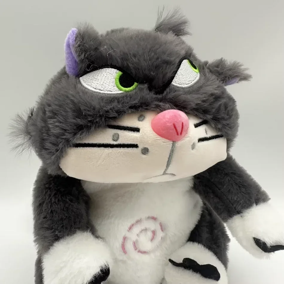 /2026 hot Disney Lucifer Cat Plush Doll Breath Child Peluche Soothes Toy Anime Baby Music Light Sleep Toys Kid New Year Gifts view 3