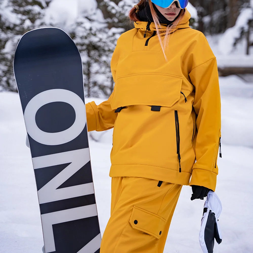 PRIME-traje de esquí para hombre y mujer, conjunto de Sudadera con capucha para Snowbaord, abrigo de esquí Cálido impermeable para exteriores,