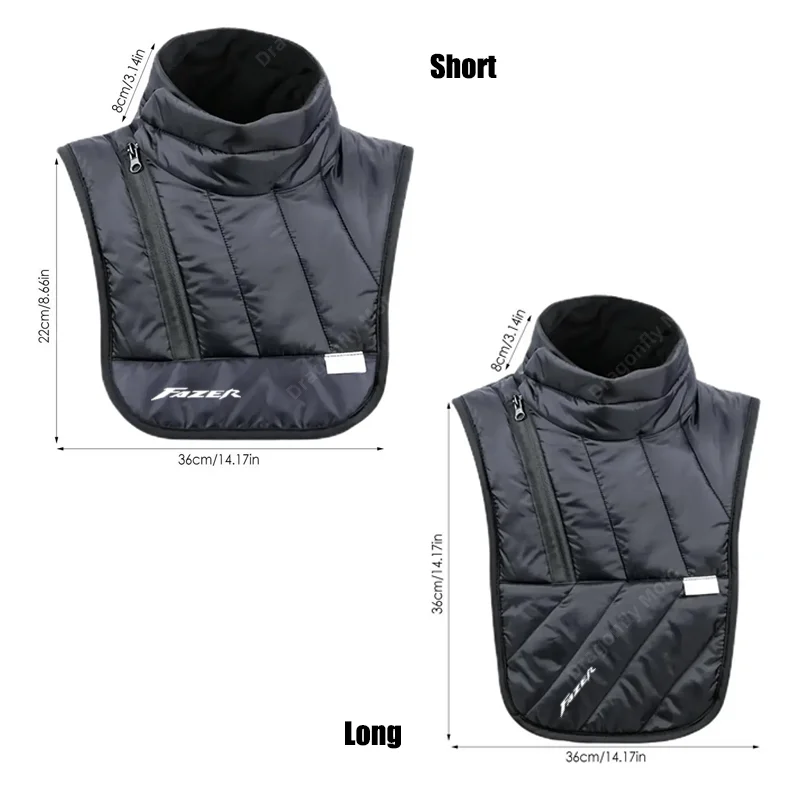 Motorcyclist Rider Chest Neck Protector Windproof For Yamaha FZ1 FAZER FZ6 FZ6R FZ8 FAZER FZ750 FZR1000 Thermal Collar