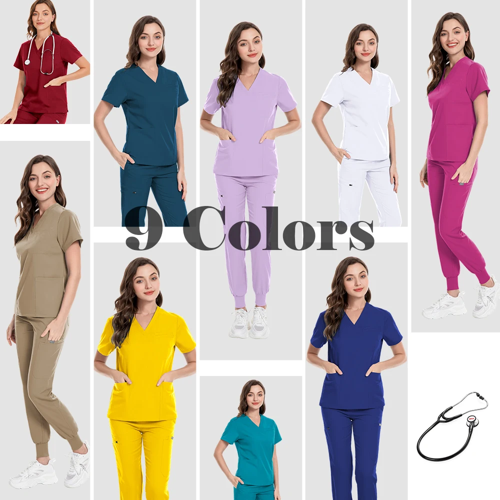 Uniforme da infermiera di alta qualità abiti da lavoro traspiranti uniformi termali multicolori di vendita calde Scrub dentale per la pulizia infermieristica Unisex nuovo