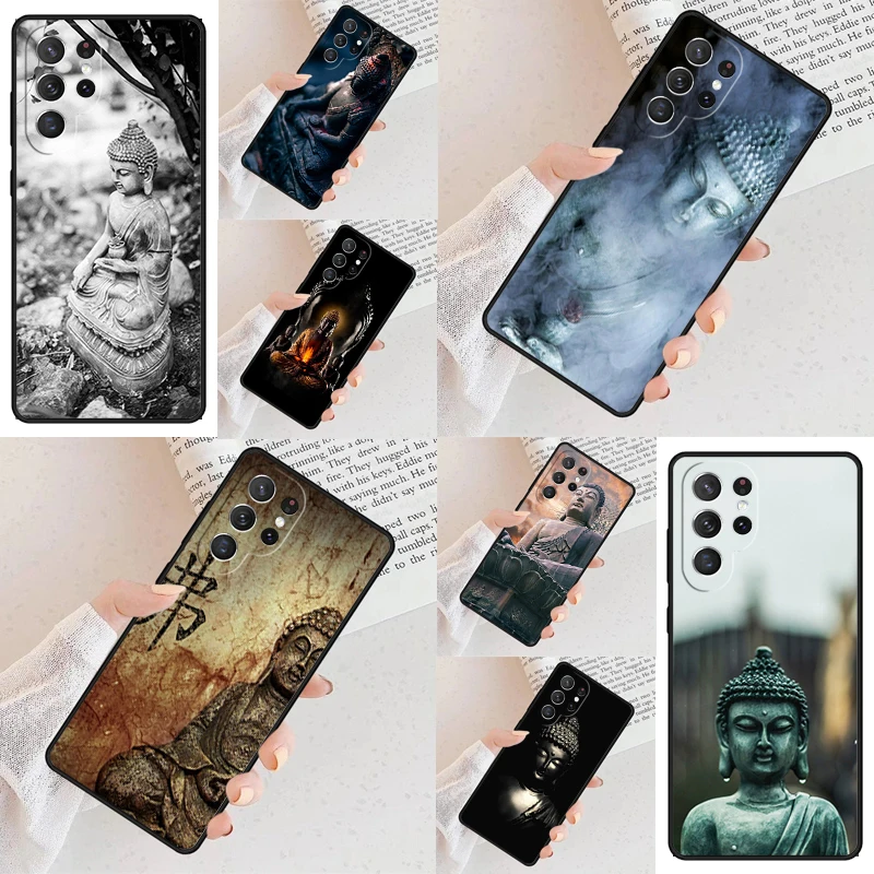 Gautama Buddha Phone Case For Samsung Galaxy S24 S23 S22 S21 Ultra S10 Note 10 Pro S20 Plus FE S9 S8 Cover