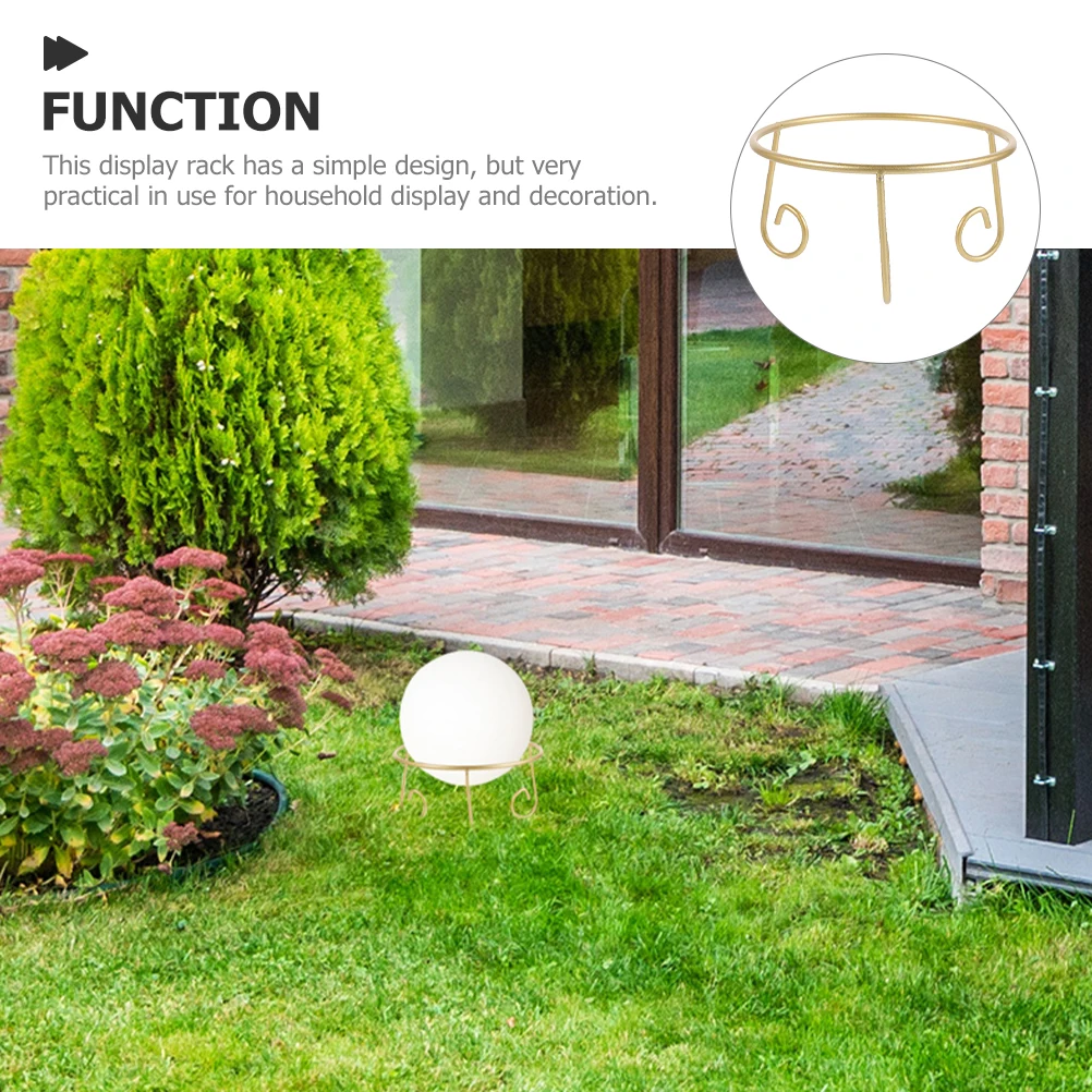 

Crystal Ball Stand Iron Metal Display Holder For Gazing Ball Sphere Rack Small Vase Garden Globe Base Bowl Platter Stand
