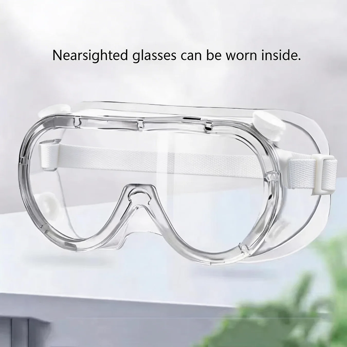 2/10 PC Work Safety Goggles Waterproof Protective Glasses Windproof Dust-proof Anti Fog Laboratory Protection Water Park Goggles