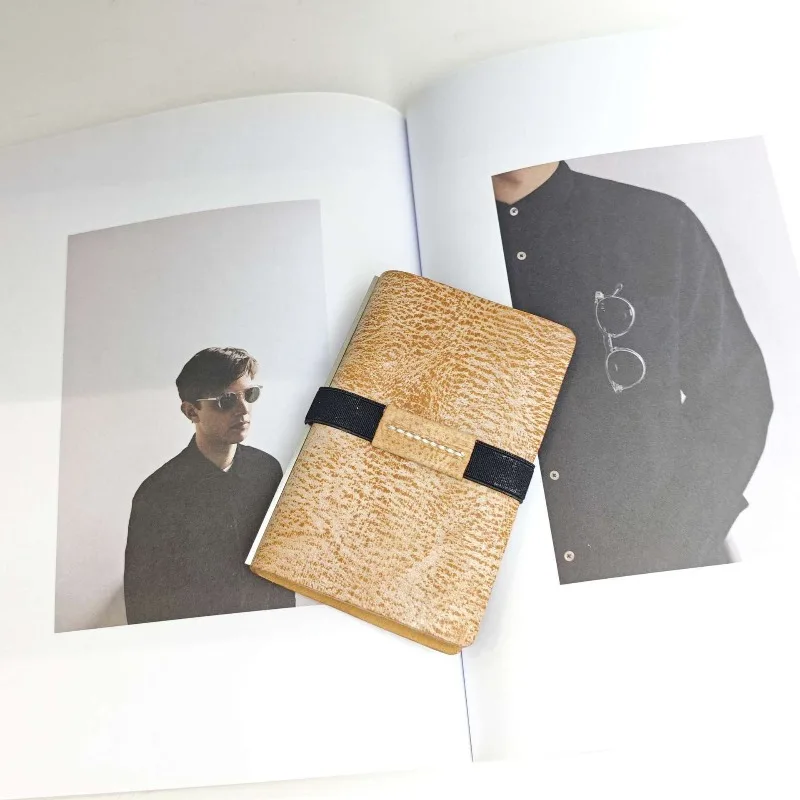 Handmade Genuine Leather M5 Notebook Mist Wax Vegetable Tanned Cowhide Loose Leaf Notebook Gift