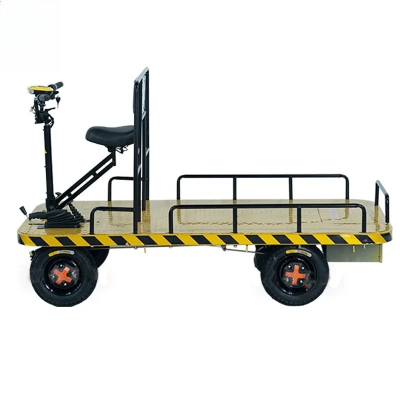 Electric Four-wheel Flatbed Transport Vehicle 1000kg Load Electric Platform Heavy-duty Transport Electric Trailer