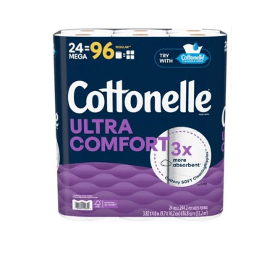 

Cnelle Ultra Comfort Toilet Paper Soft Toilet Tissue 24 Mega Rolls