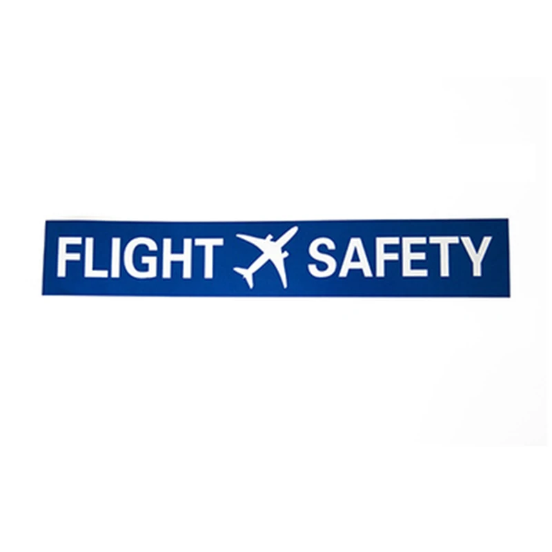 Car Stickers flight warning slogan reflective sticker "CREW ONLY""FLIGHT SAFETY""PILOT CAR FOLLOW ME""FOLLOW ME""FLYING"