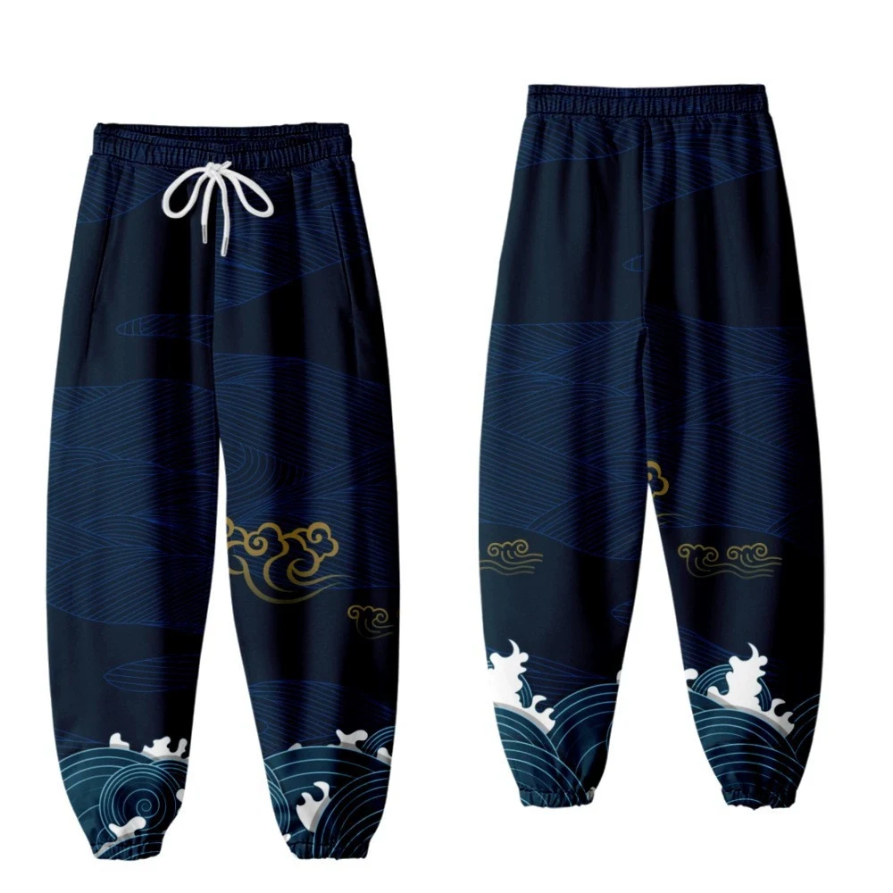 

Kanagawa Wave 3D Sweatpants Fashion Harajuku Jogger Pants New Casual Warm Pants Hip Hop Streetwear Men/Women Trousers
