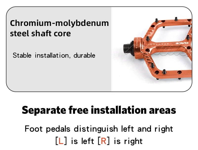 Rpantahi Mountainbike-Pedale: Ultraleichte Aluminiumlegierung, Speed Drop XC Offroad Anti-Rutsch-Pedale – Detail 6
