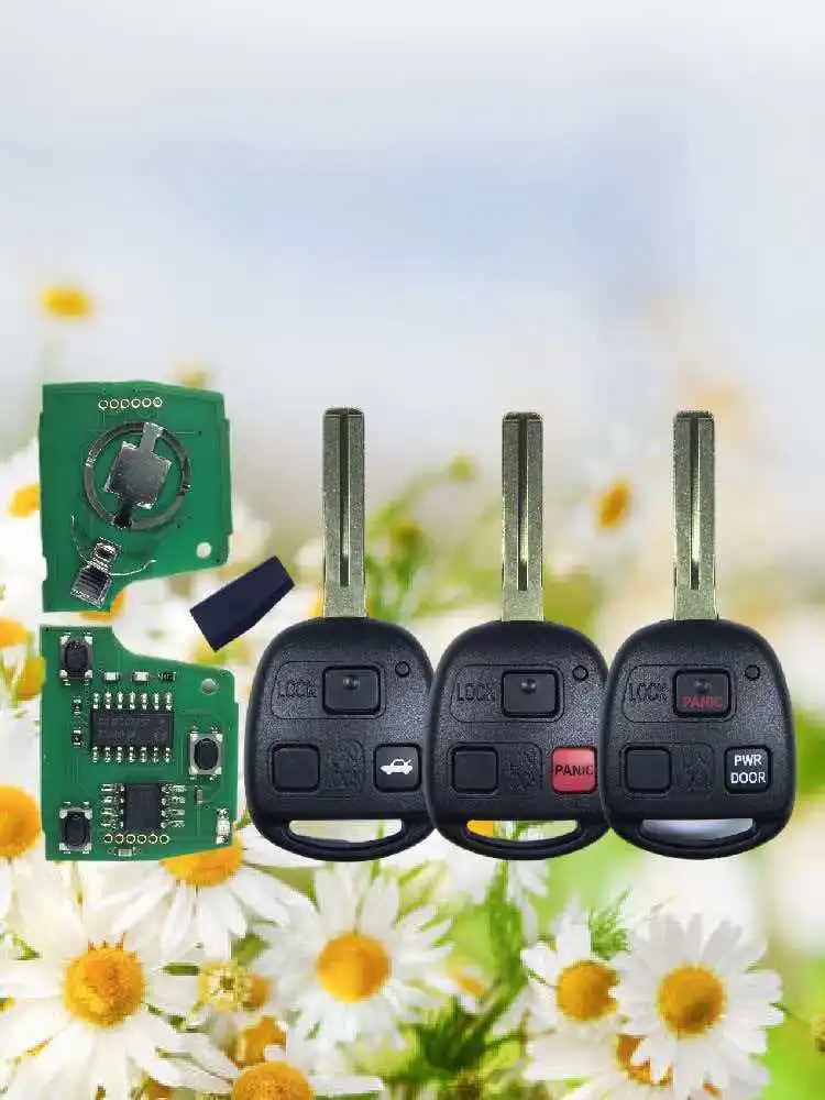 HYQ1512V 315Mhz 3-przyciskowy pilot zdalnego sterowania bez chipa/4C/4D68 do Lexus IS300 GS300 GS430 GX470 LX470 ES300 SC300 SC400 GS400 LS400 — 2