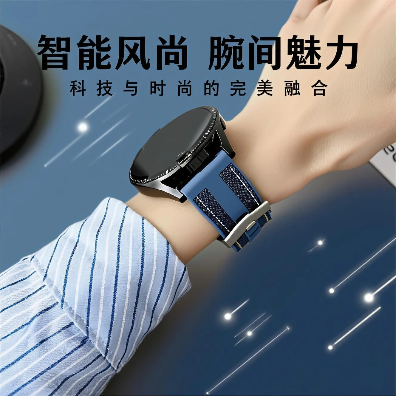 Cinturino in nylon ufficiale 20mm 22mm per HUAWEI WATCH GT 5 4 46mm/orologio 4 5 Pro GT 3 2Pro 46mm 42mm cinturino in silicone composito