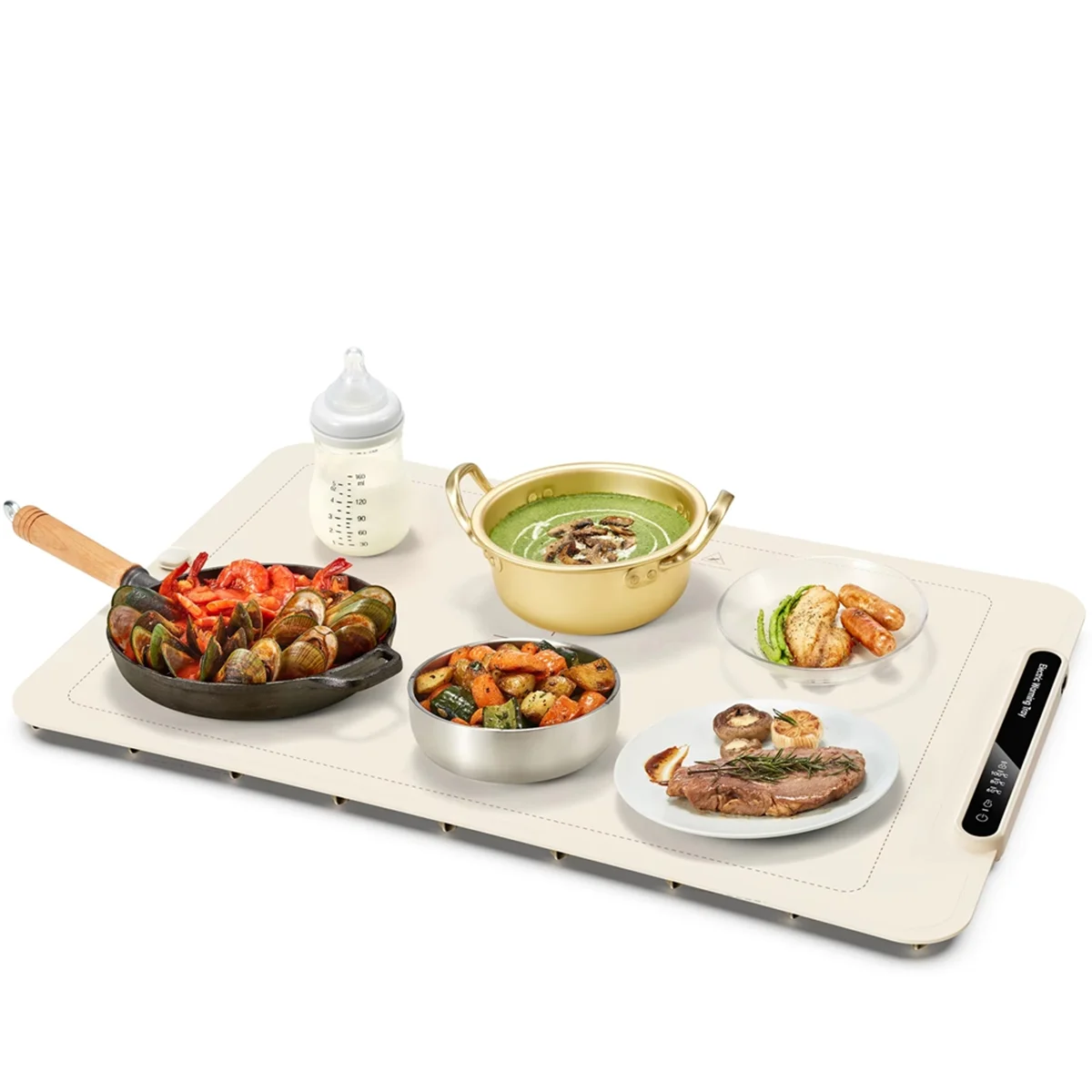 

NEW Electric Warming Tray,Foldable Food Warmer with 3 Temperature Settings,Auto Shut-Off, Ideal for Buffet&Catering EU Plug