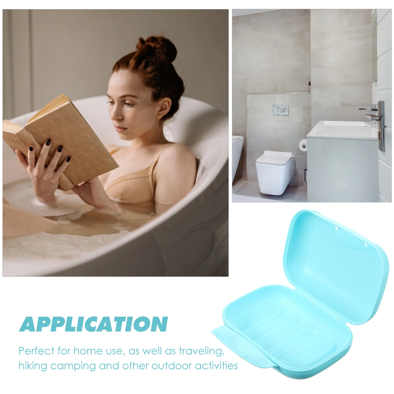 

Portable Soap Box Travel Case Dispenser Container Leakproof for Bag Dad Bar Holder