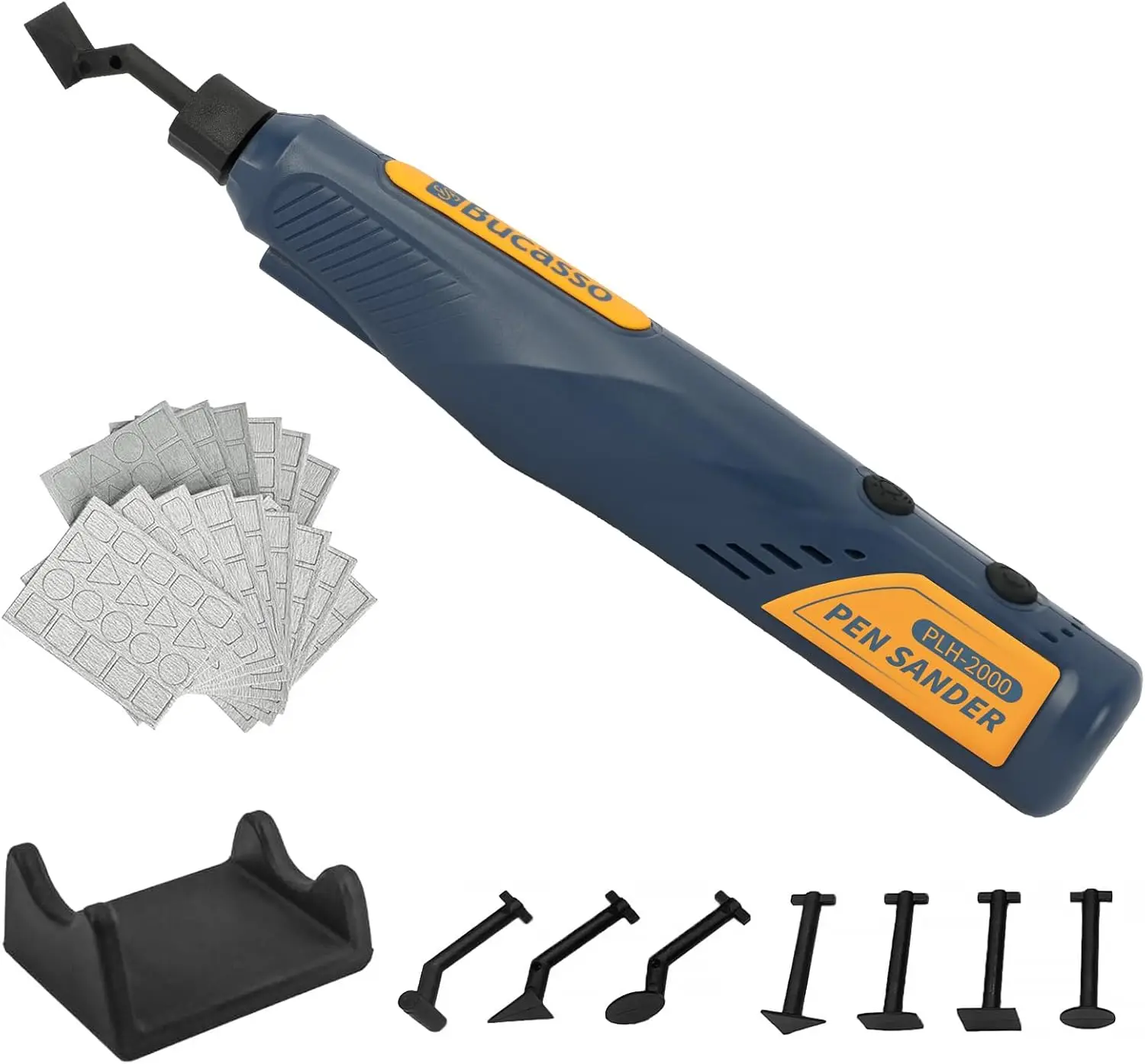 

5-Speed USB Rechargeable Mini Pen Sander with LED Light, Multi-Purpose Tool for Sanding Polishing DIY Crafts