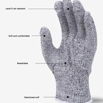 5級防割手套,耐磨,適用於木工、廚房刀具、抓魚等,防滑手部防護 10 最佳銷售 防割手套 - №9