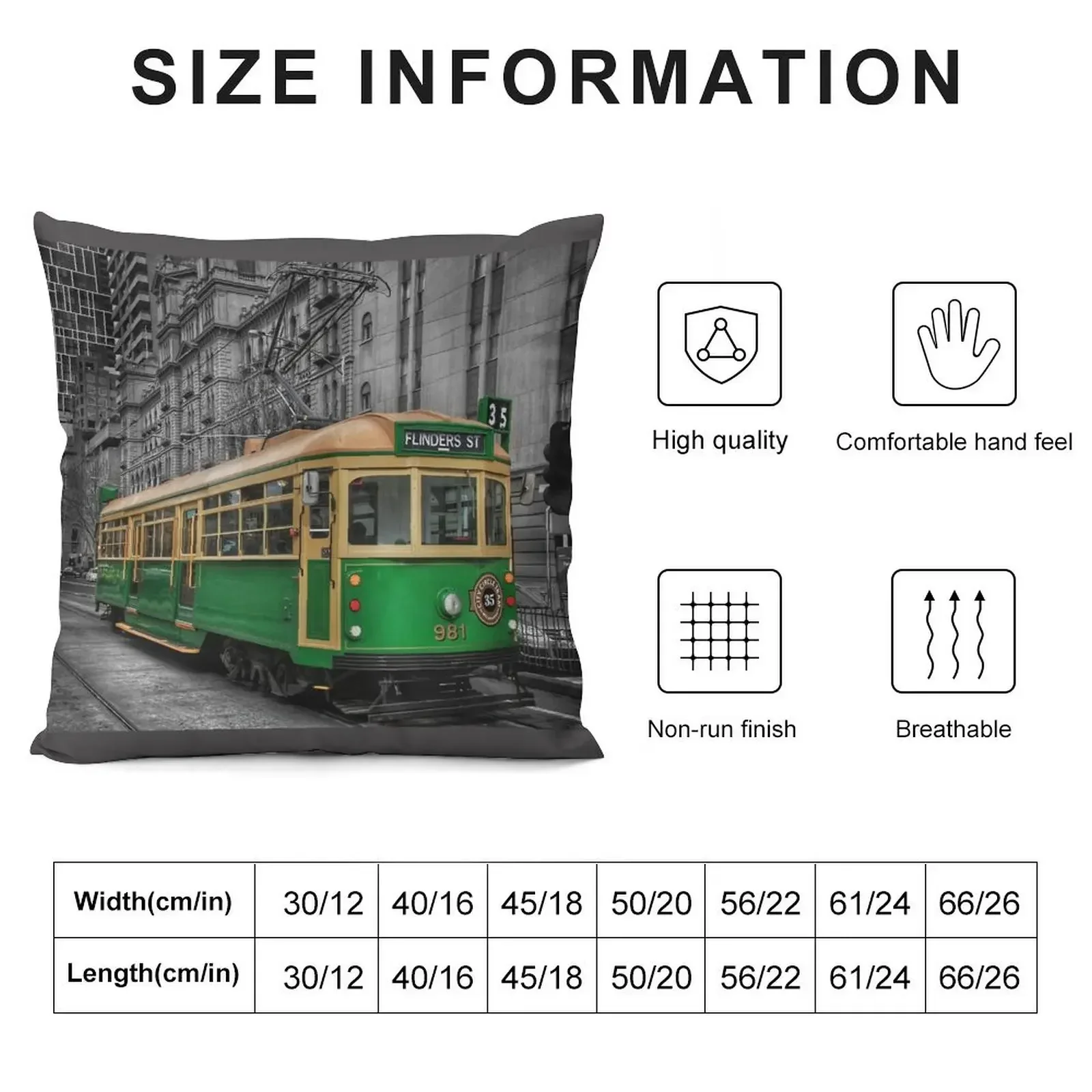 Melbourne W class Tram Throw Pillow Anime Cushions For Children Cushions For Decorative Sofa pillow