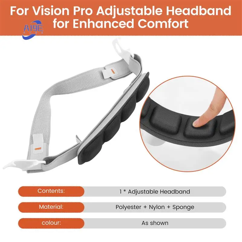 

A19E-For Vision Pro Регулируемая повязка на голову для повышенного комфорта — аксессуар для распределения давления и декомпрессии для головных уборов