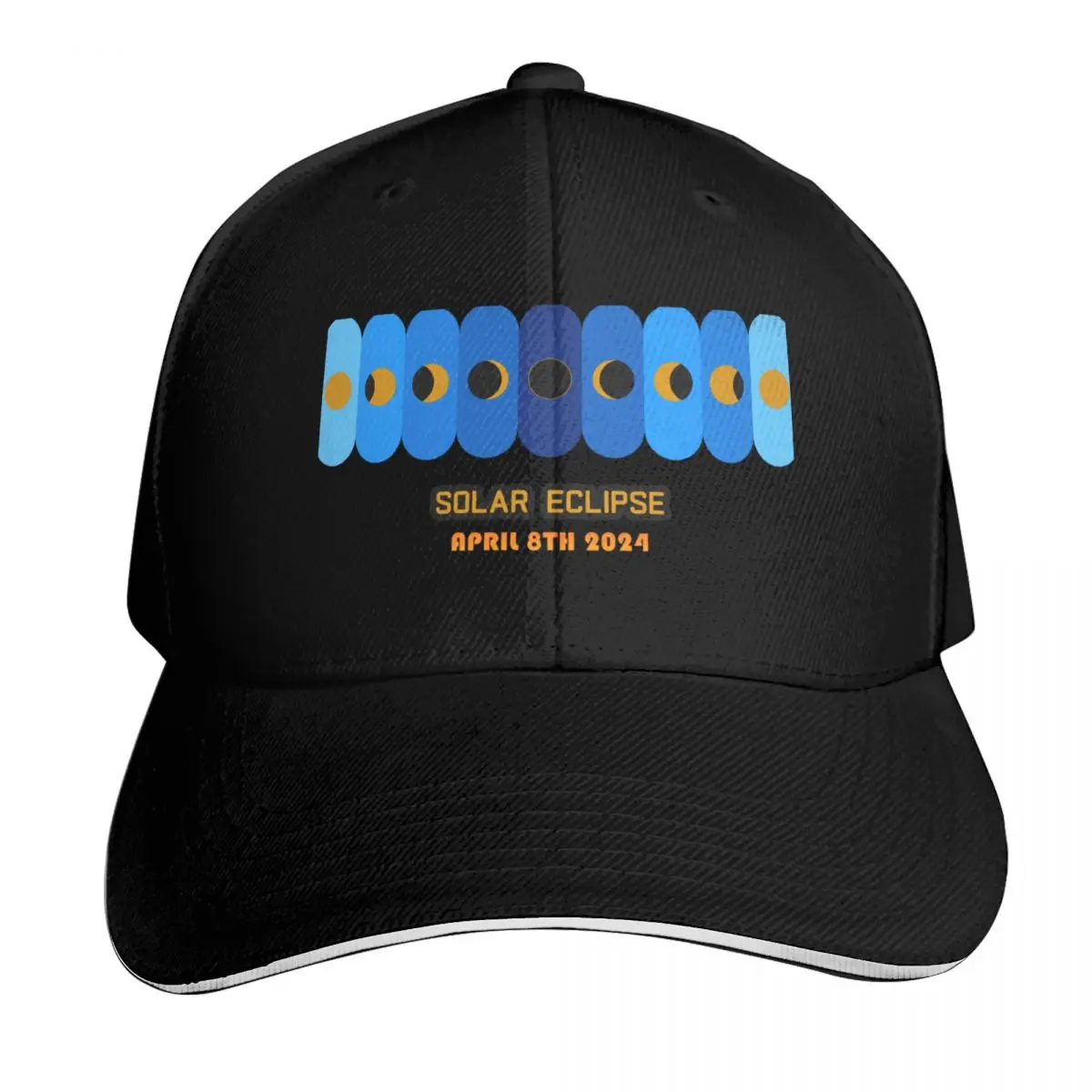 Solar Eclipse 2024 Baseball Cap Adjustable Buckle Closure Moisture Wicking Quick Dry Curved Brim Classic Fit