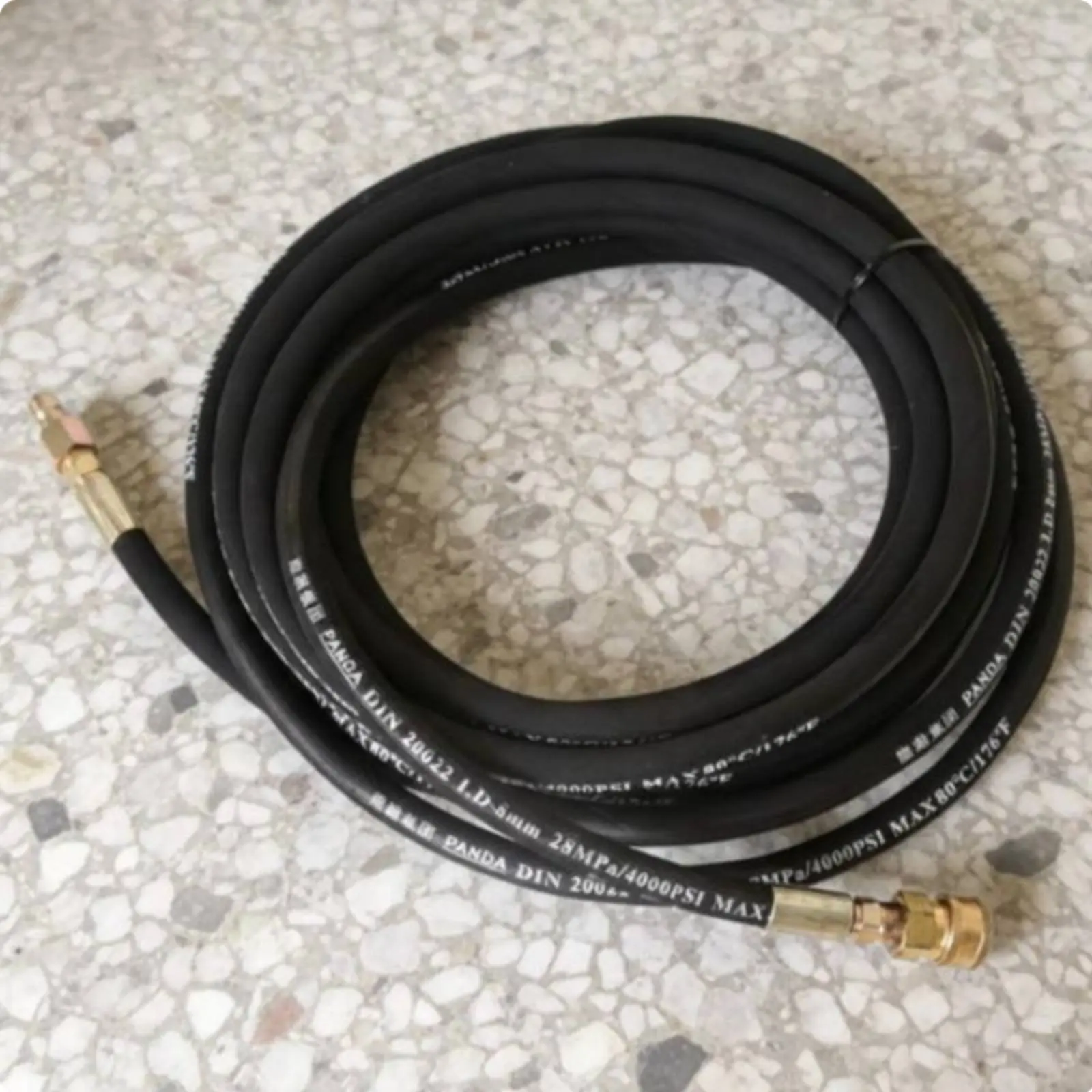 10 Meter High Pressure Hose Long-Lasting Steel Wire Reinforced Hose Cleaning Equipment Part Quick Connect Fittings Non-Marking