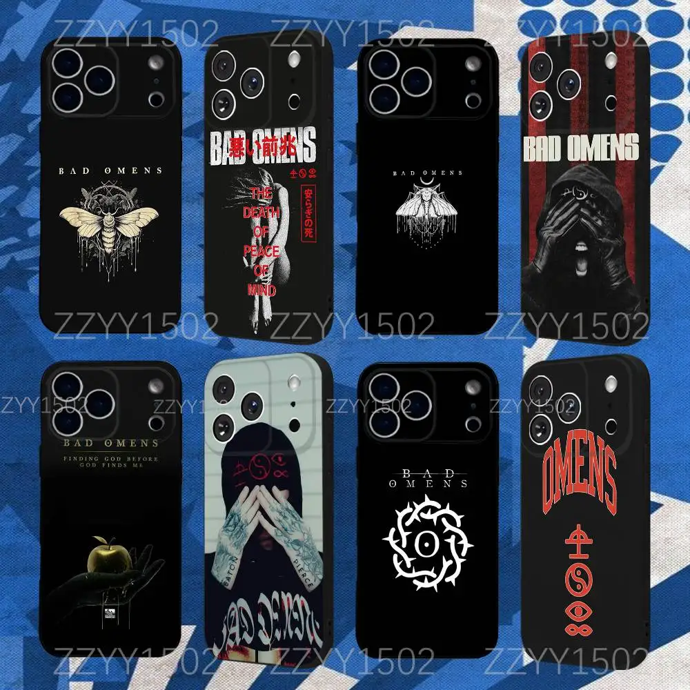 

B-Bad Omens The Drain Phone Case For iPhone 17,16,15,14,13,12,Pro,Max,Plus,E,SE4,Air,Mini Black Funda Shell