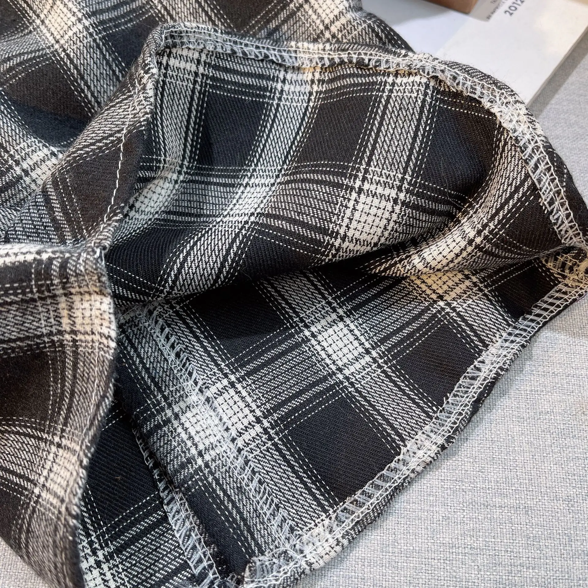 2026 Korean Fashion Children Tops Boys Plaid Shirt Baby Casual Shirt Outerwear Clothes Autumn Girls Blouses 0-5T 4