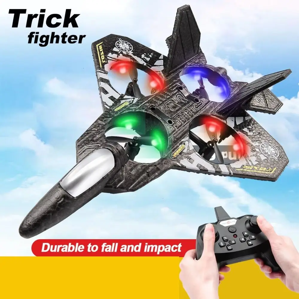 

EPP Foam Remote Control Foam Fighter Gravity Sensing Rechargeable Four Motor Helicopter Toy with Light 2.4G Stunt