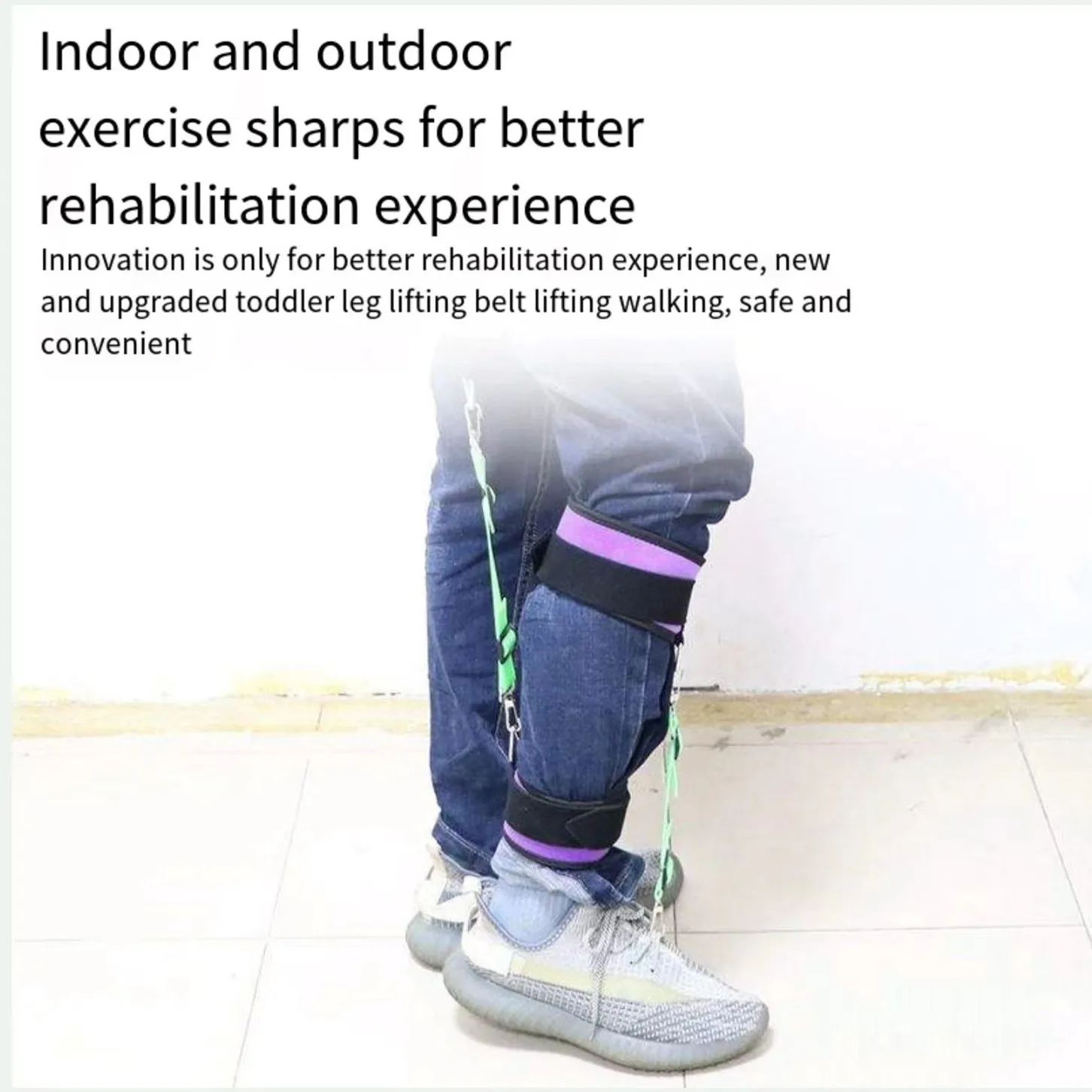 Simple and Effective Rehabilitation Training Stroke Hemiplegia Walking Booster Old Man Foot Drop Belt Leg Lift Anti Fall Walker