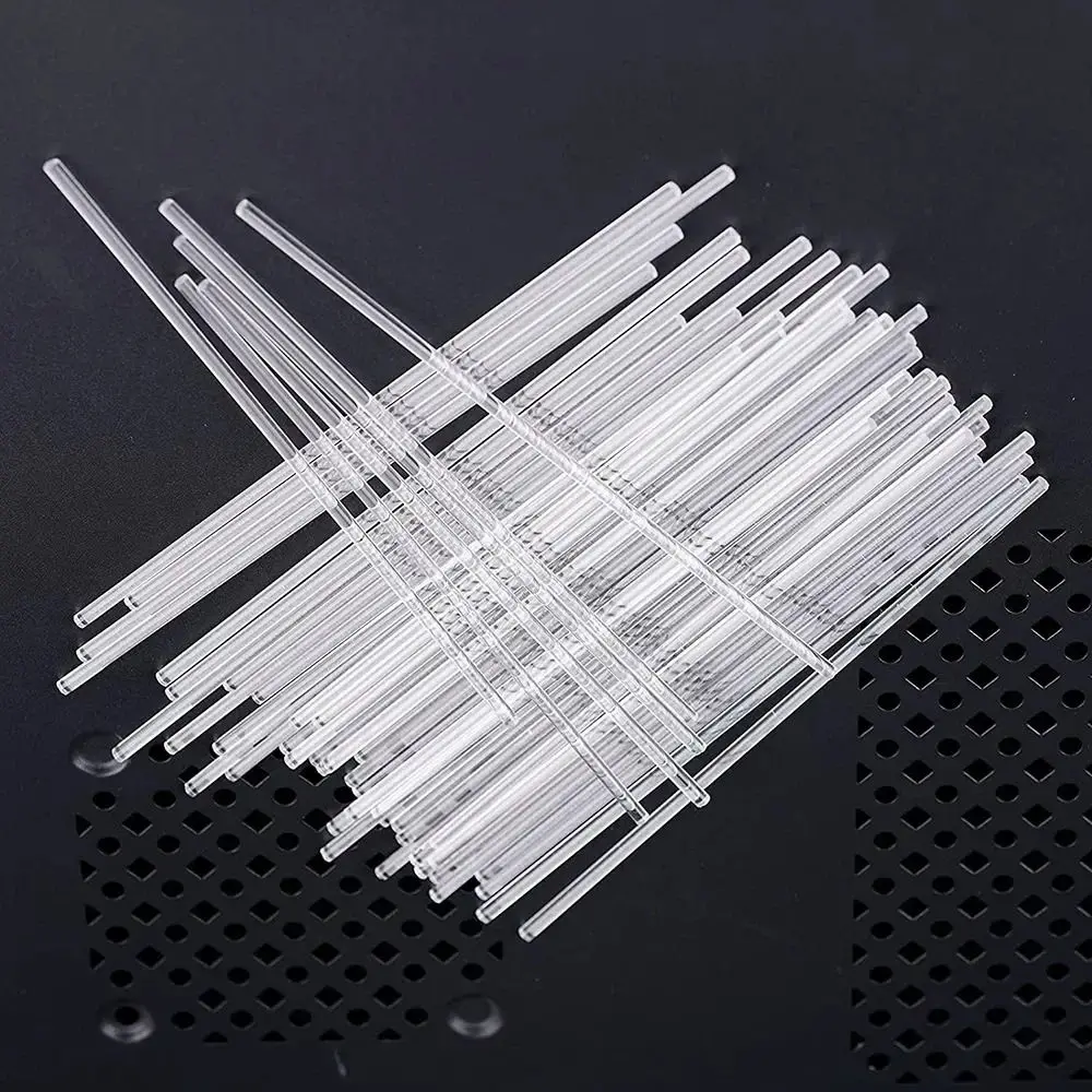 50Pcs Transparent Lollipop Sticks Acrylic Candy Bar Stirring Rod Candy Chocolate Baking Cakes Topper Tools Cake Sticks