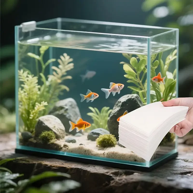 Aquarium-Schwammpolster, entfernt gelbe Flecken, praktischer biochemischer Baumwollschwamm, Aquariumfilter, Aquarium, Teich, Schaumschwamm, Tank