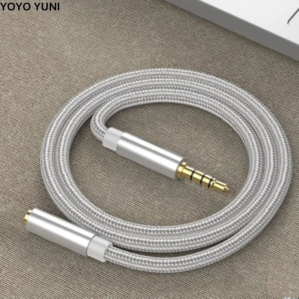 

HiFi 0.5m/1m/1.5m Audio Gold-Plated 3.5mm Male To Female Data Connection Cable Headphone Cord Audio Extension Cable AUX Cable