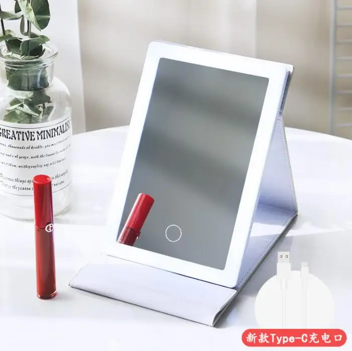 makeup backlit mirror light with natural white Ladies Makeup Light Adjustable Women Girls Rectangle Mirrors