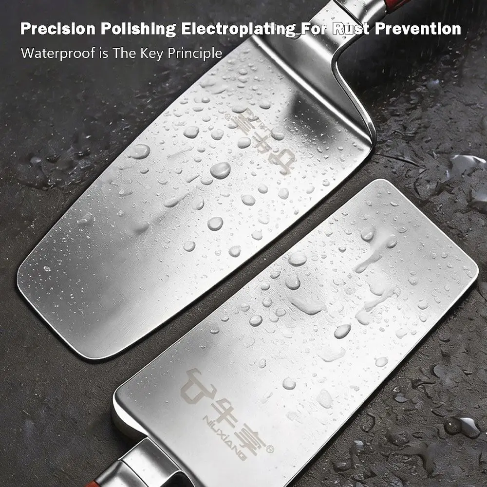 Flat/Pointed/Round Head Brick Trowel Stainless Steel Thickened Body Plastering Trowel Household & Construction Use Wooden Handle