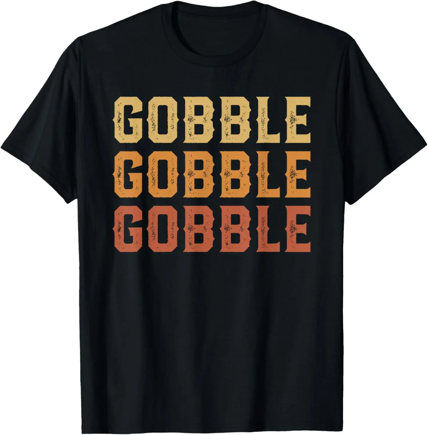 Thanksgiving Turkey Fun Gobble Men Boys T-Shirt 100% Cotton Trendy Y2K Short-Sleeve Tee – Soft, Quick-Drying, &