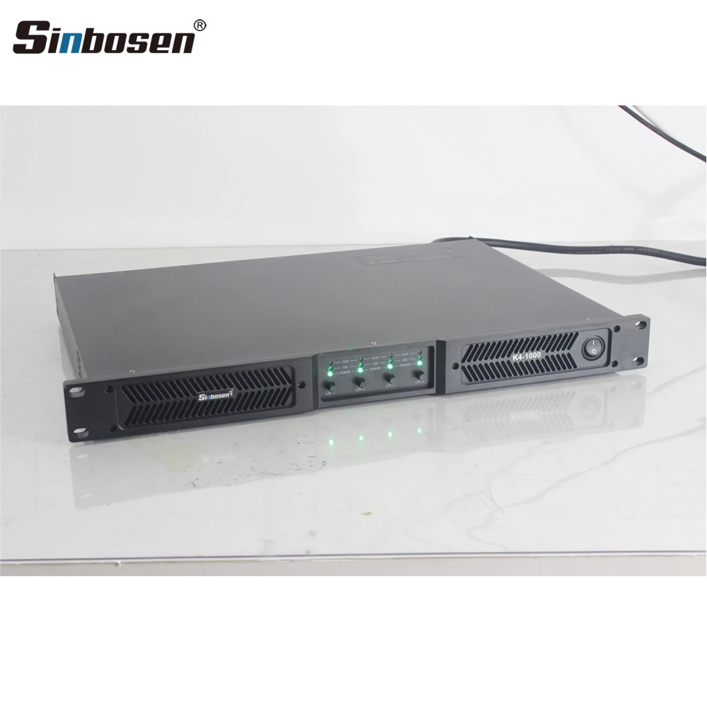 

Sinbosen K4-1000 4-канальные профессиональные усилители мощности класса D 1u Stage