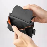 Cartera de viaje minimalista con bloqueo RFID, monedero con cremallera, tarjetero compacto y billetera para efectivo, billetera multifuncional con solapa