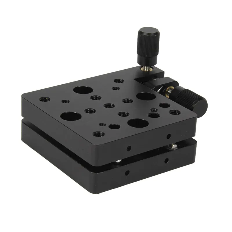 Optical Dual Axis Manual Tilting Table Precision Angle Displacement Stage Tilt Fine-Tuning Working Platform Sliding Table