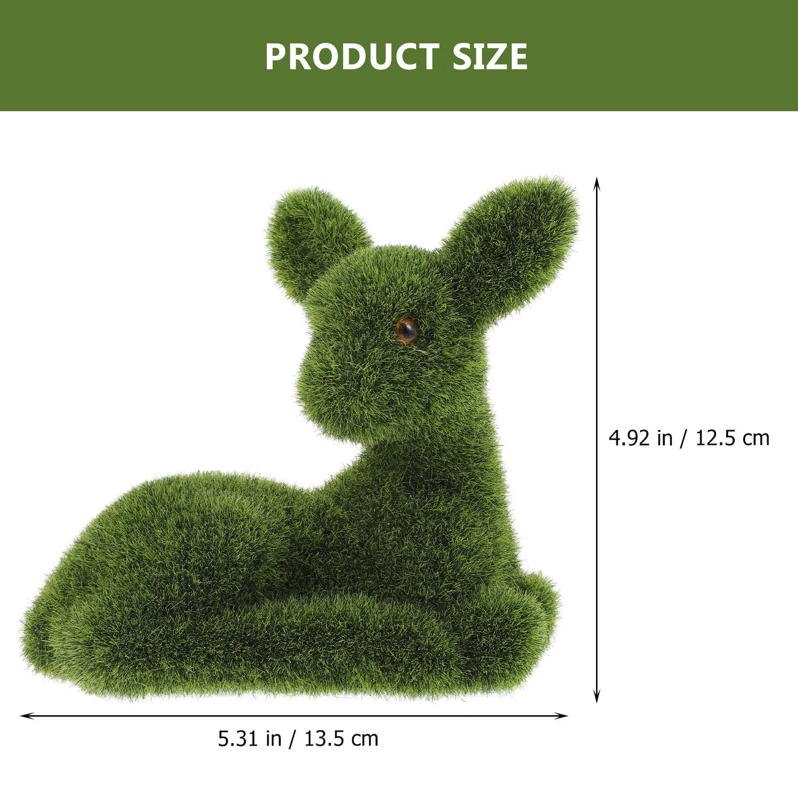 Garden Decoration Outdoor Landscape Resin Ornament Halloween Christmas New Year Deer Garden Statue Garden Deer Statue Flocking