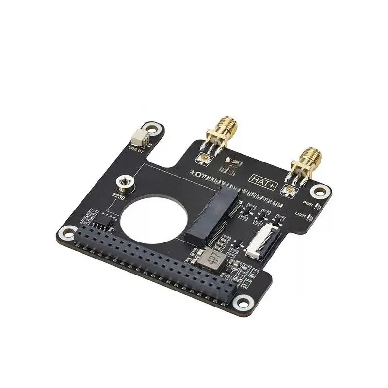 PCIe Dedicated Adapter Board for NGFF M.2 E‑Key Wireless Network Card HAT+ for Raspberry Pi 5