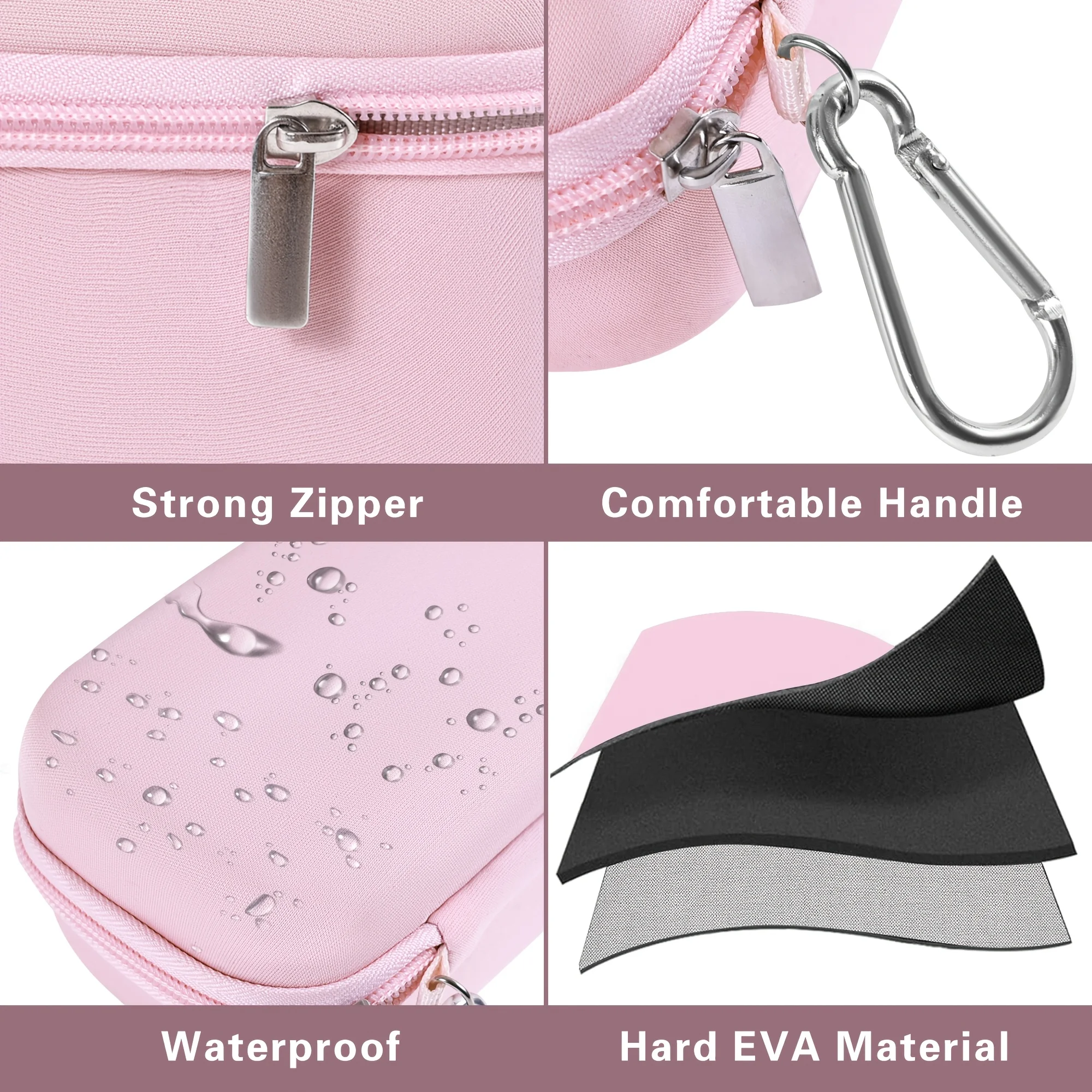 Compact Digital Camera Case Hard EVA Travel Storage Bag Shockproof Protective Carrying Pouch with Mesh Pocket for Outdoor Travel image 2