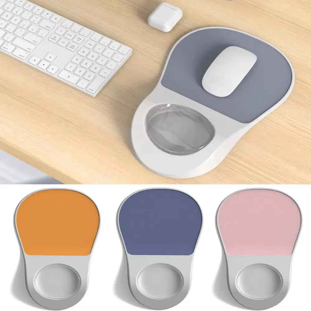 لوحة ماوس مريحة ذات سطح أملس، لوحة ماوس مقاومة للانزلاق ومقاومة للاهتراء مع مسند للمعصم، سهلة التنظيف ومريحة