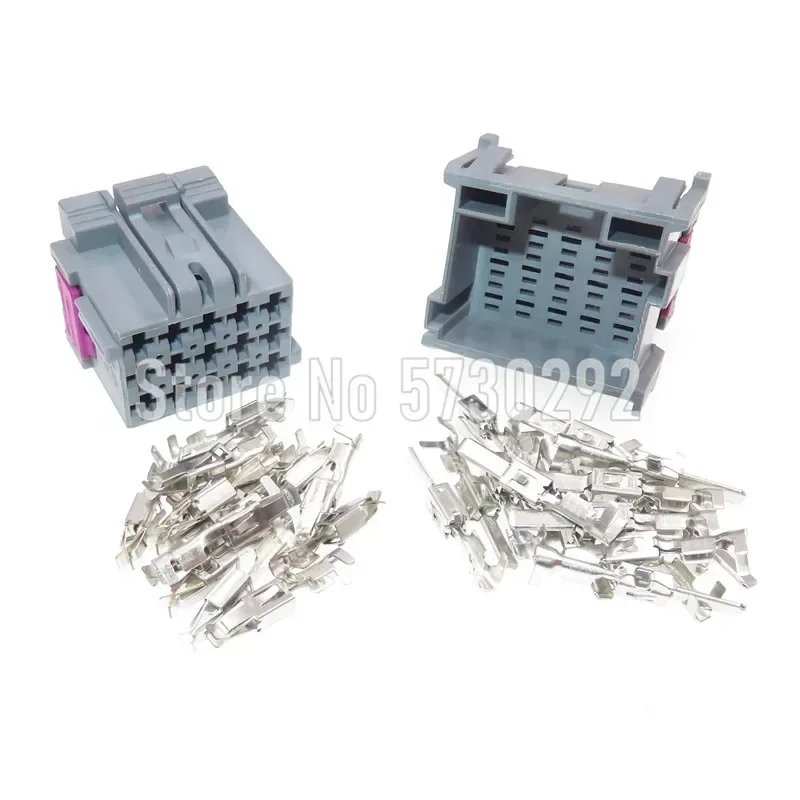 15P 1-967623-6 1-967628 Grey Car Wiring Harness Connector Auto Modification Plug Parts Automobile Unsealed Socket 1-967628-6