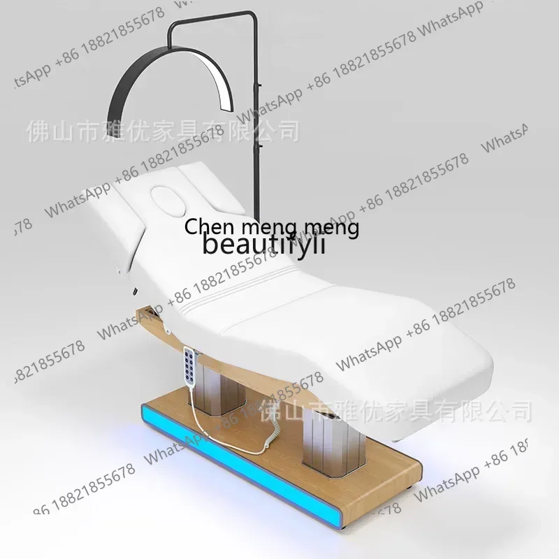 

D178 Electric, beauty salon special facial maintenance, heated SPA massage bed lift bed