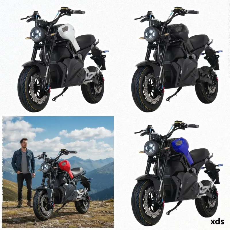 XDSS 2026 Adult Electric Motorcycle 2Wheel Lithium Battery 72V High-Speed Off-Road 80km/h 3000W Sportbike