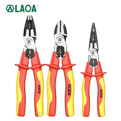 LAOA VDE Pliers Isolated Wire Cutter Cr-V Wire Stripper Cable Shearing  Withstand Voltage 1000V German VDE Certification