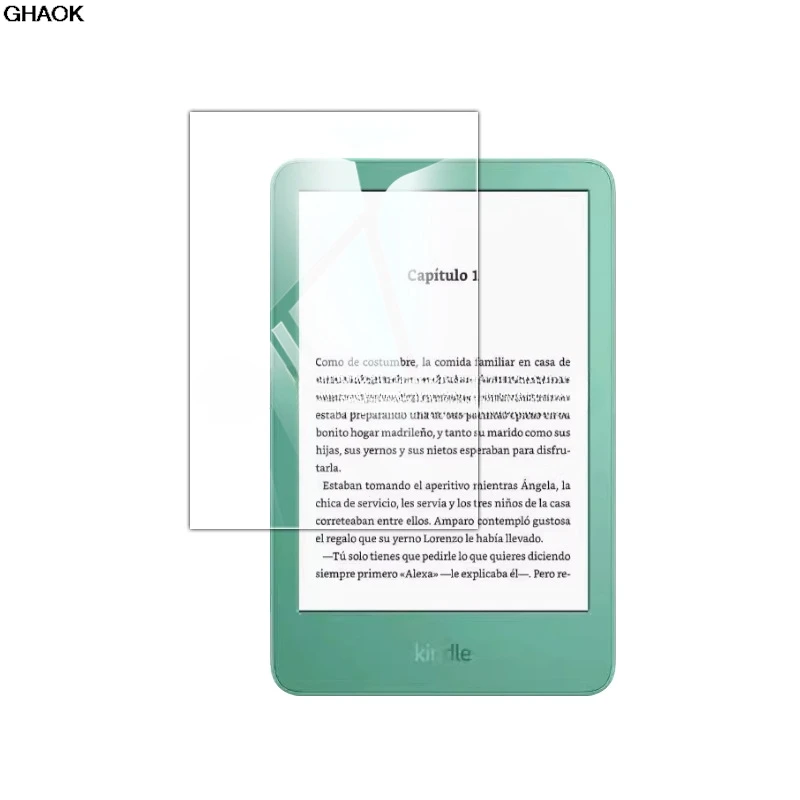 Protector de Pantalla de Vidrio Templado para Tablet Amazon Kindle 2024 de 6 Pulgadas HD, Película Protectora de Cobertura Total para Amazon Kindle