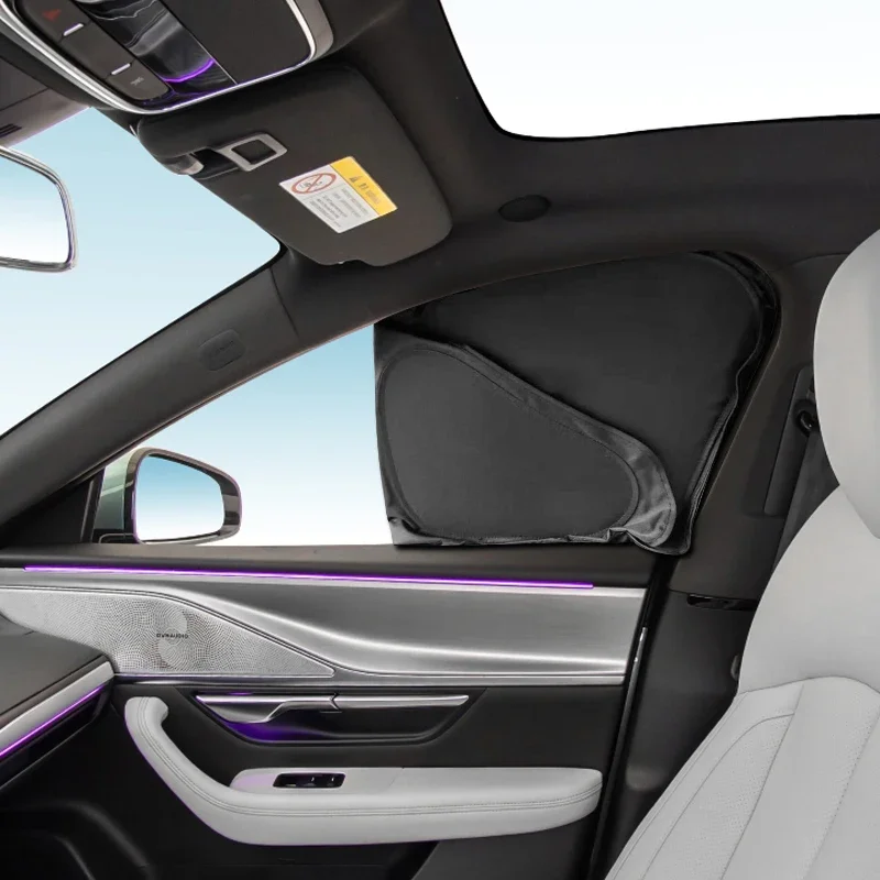 

For XPENG P7 2023-Present Car Black Window Privacy Sunshade Auto Anti-UV Heat Insulation Protect Cover Interior Accessory