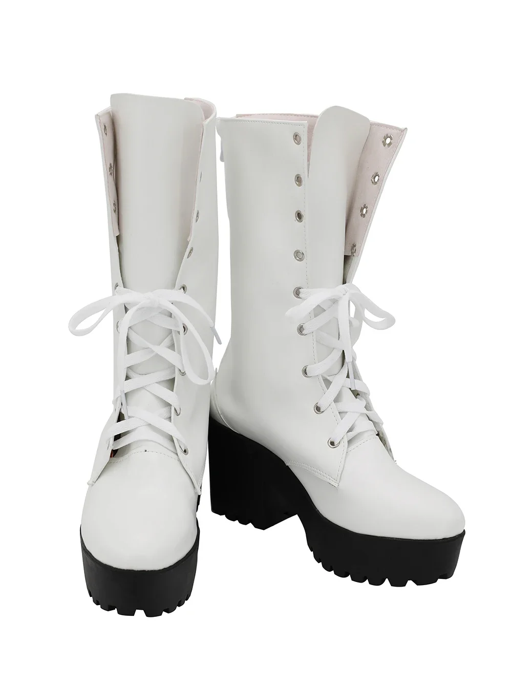 DRB Samatoki Shoes Cosplay Division Rap Battle Mr.Hc Samatoki Aohitsugi Cosplay Boots High Heel White Shoes Custom Made Any Size