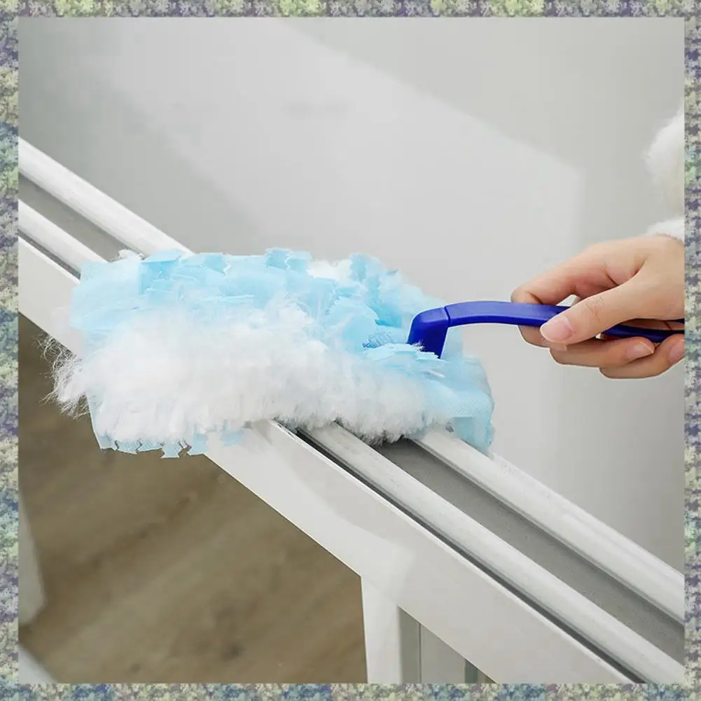 WON Duster Elektrostatische saugfähige Reinigungsbürste Staubreiniger Entferner Haushalt Feuchter Sauber Duster Schwamm A