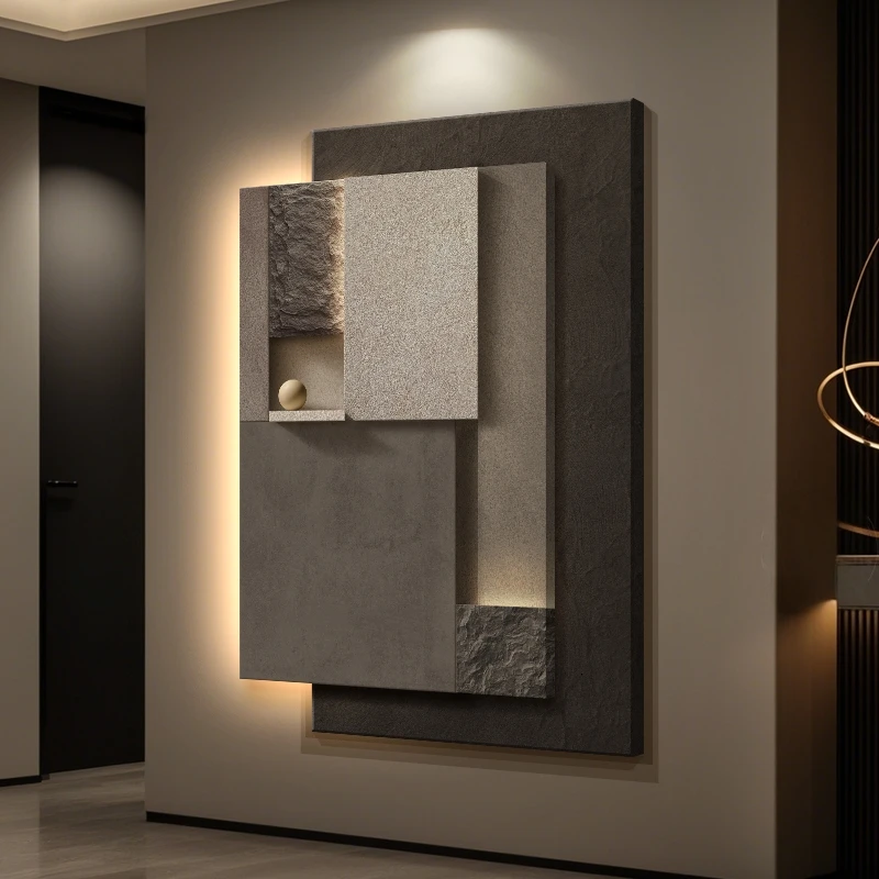 Modern LED Sandstone Luxury Wall Lamps For Indoor Living Room Corridor Hallway Kitchen Home Decoration Lustre Plane Mural Light